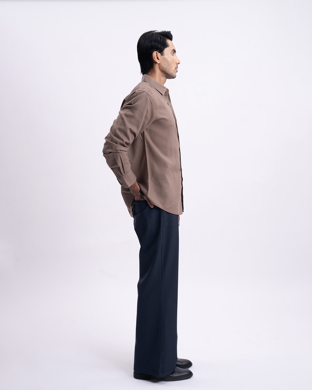 Lyocell Linen Tailored Shirt In Fur