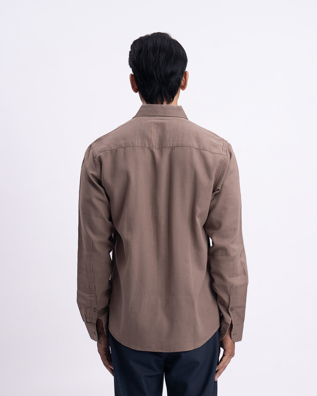 Lyocell Linen Tailored Shirt In Fur