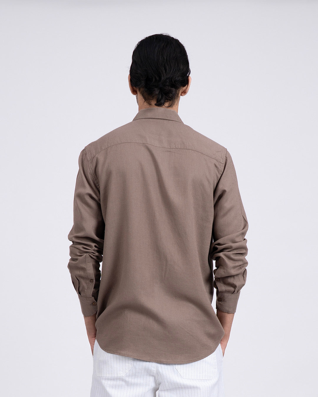 Premium Lyocell Linen Shirt In Fur