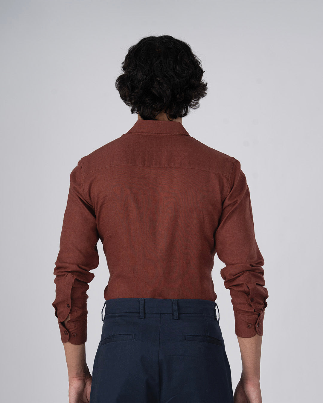 Premium Lyocell Linen Shirt In Clay