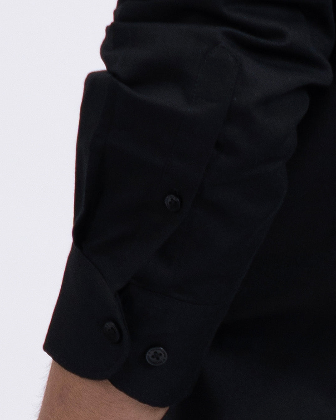 Premium Lyocell Linen Shirt In Black