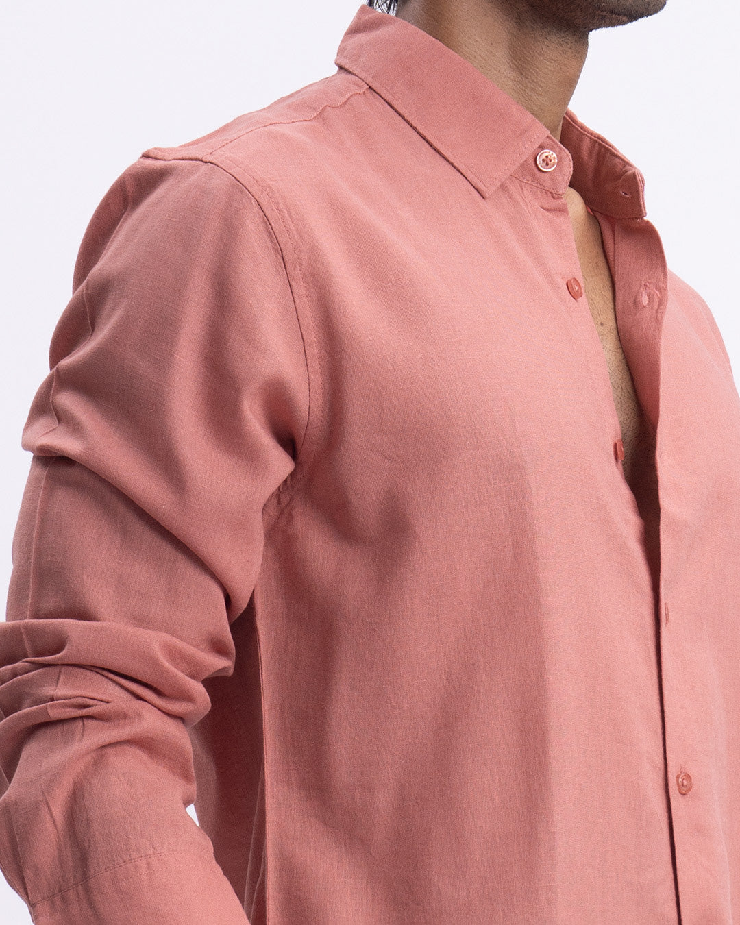 Lyocell Linen Tailored Shirt In Pastel