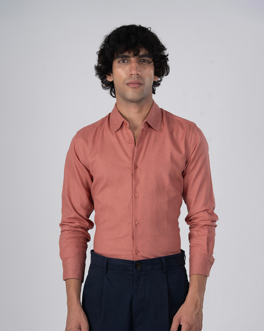 Premium Lyocell Linen Shirt In Pastel