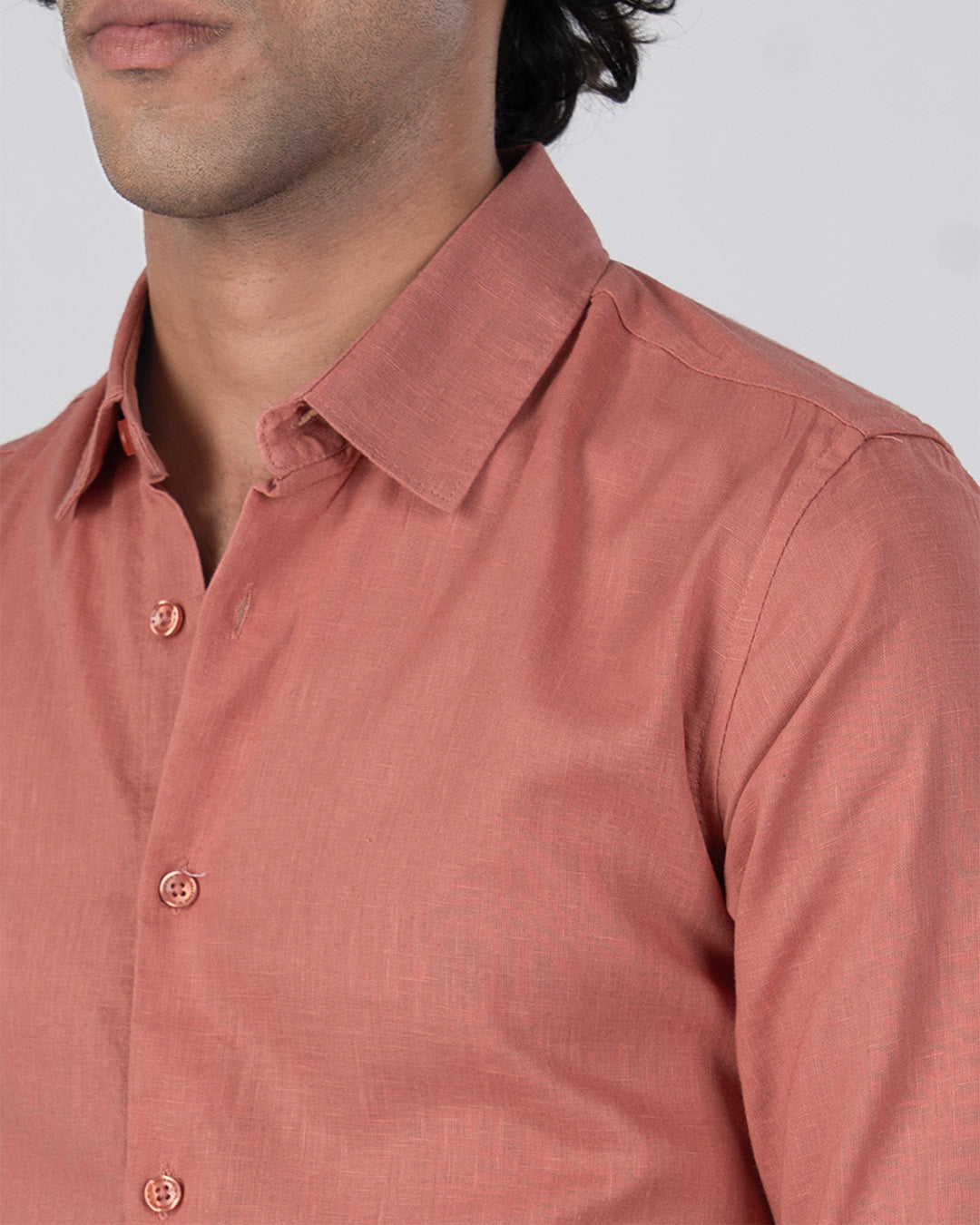 Premium Lyocell Linen Shirt In Pastel