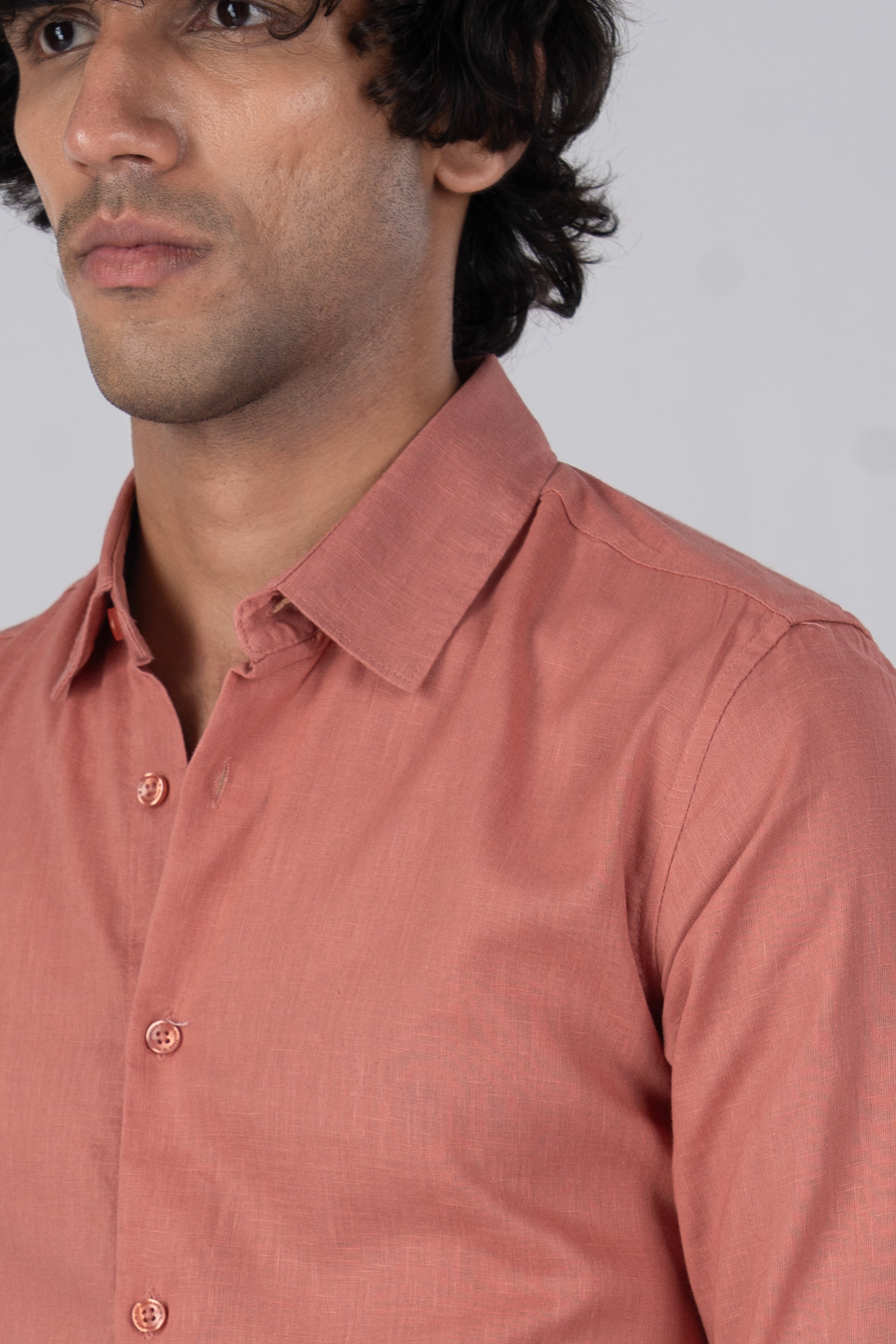Premium Lyocell Linen Shirt In Pastel
