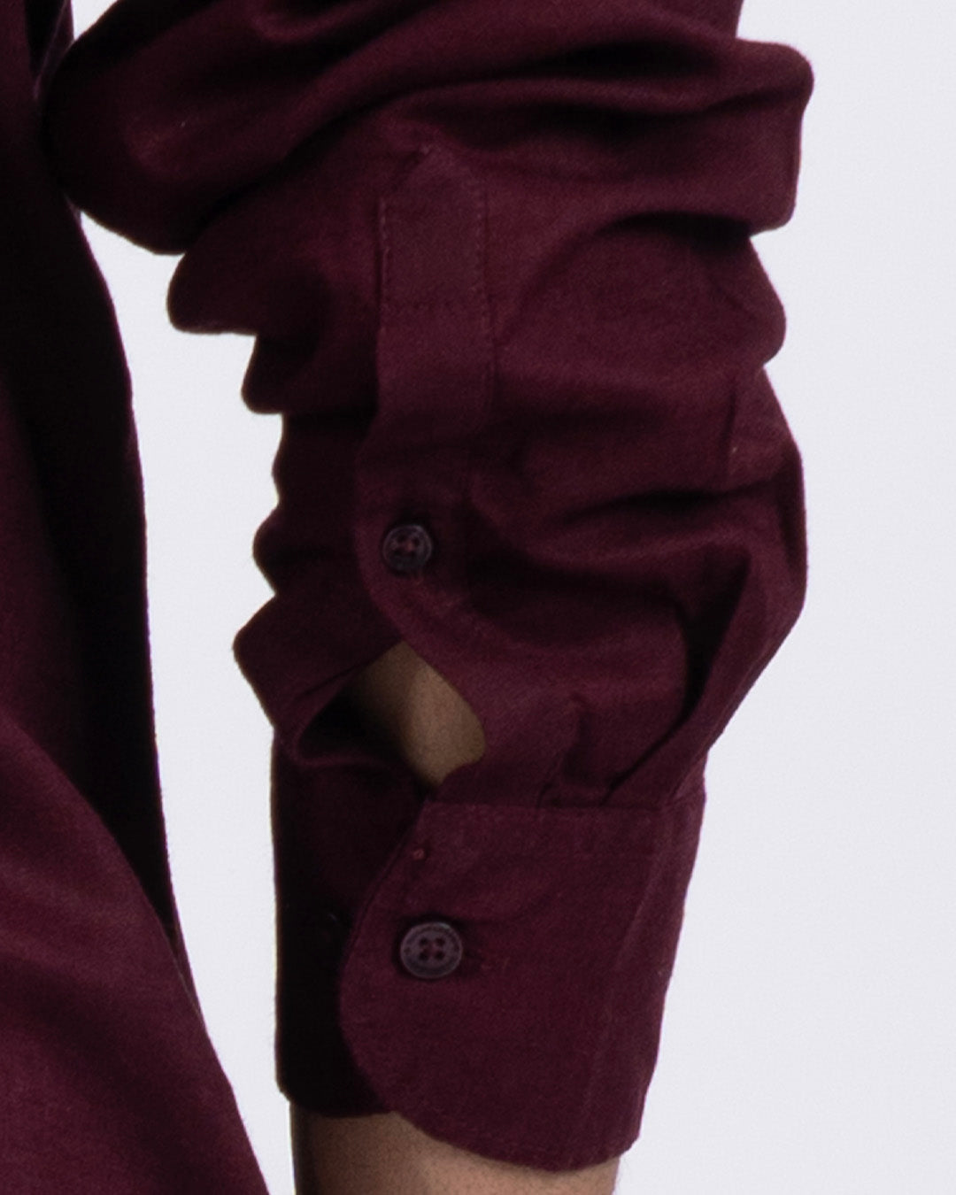 Premium Lyocell Linen Shirt In Maroon