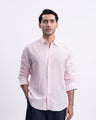 Lyocell Linen Tailored Shirt In Pink