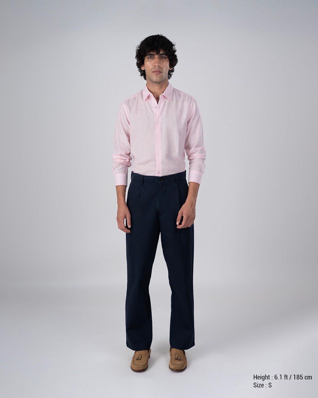Premium Lyocell Linen Shirt In Pink