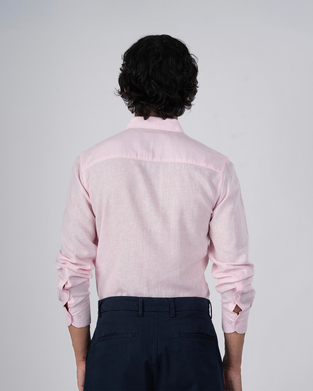 Premium Lyocell Linen Shirt In Pink