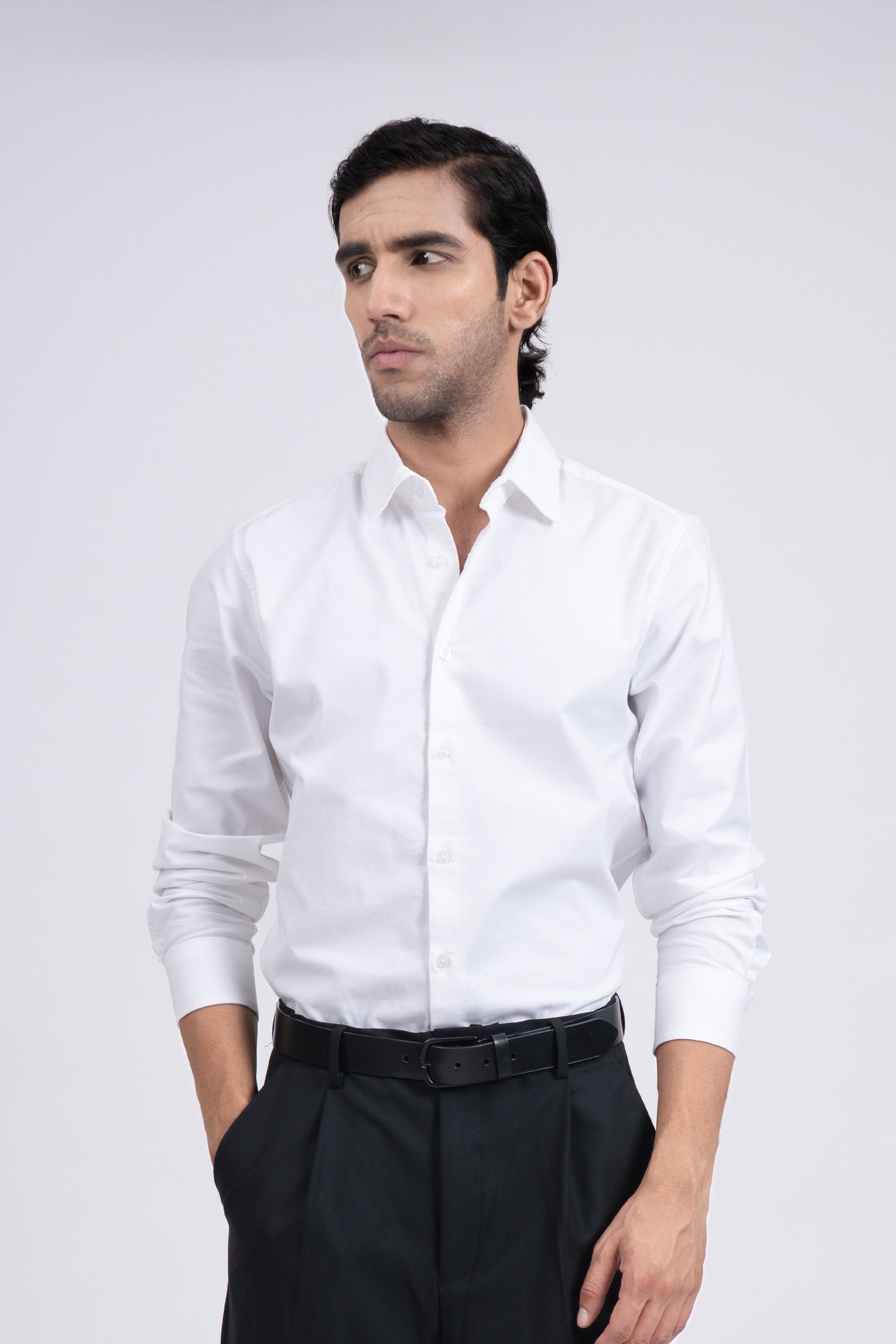 Premium Oxford Cotton Shirt In White
