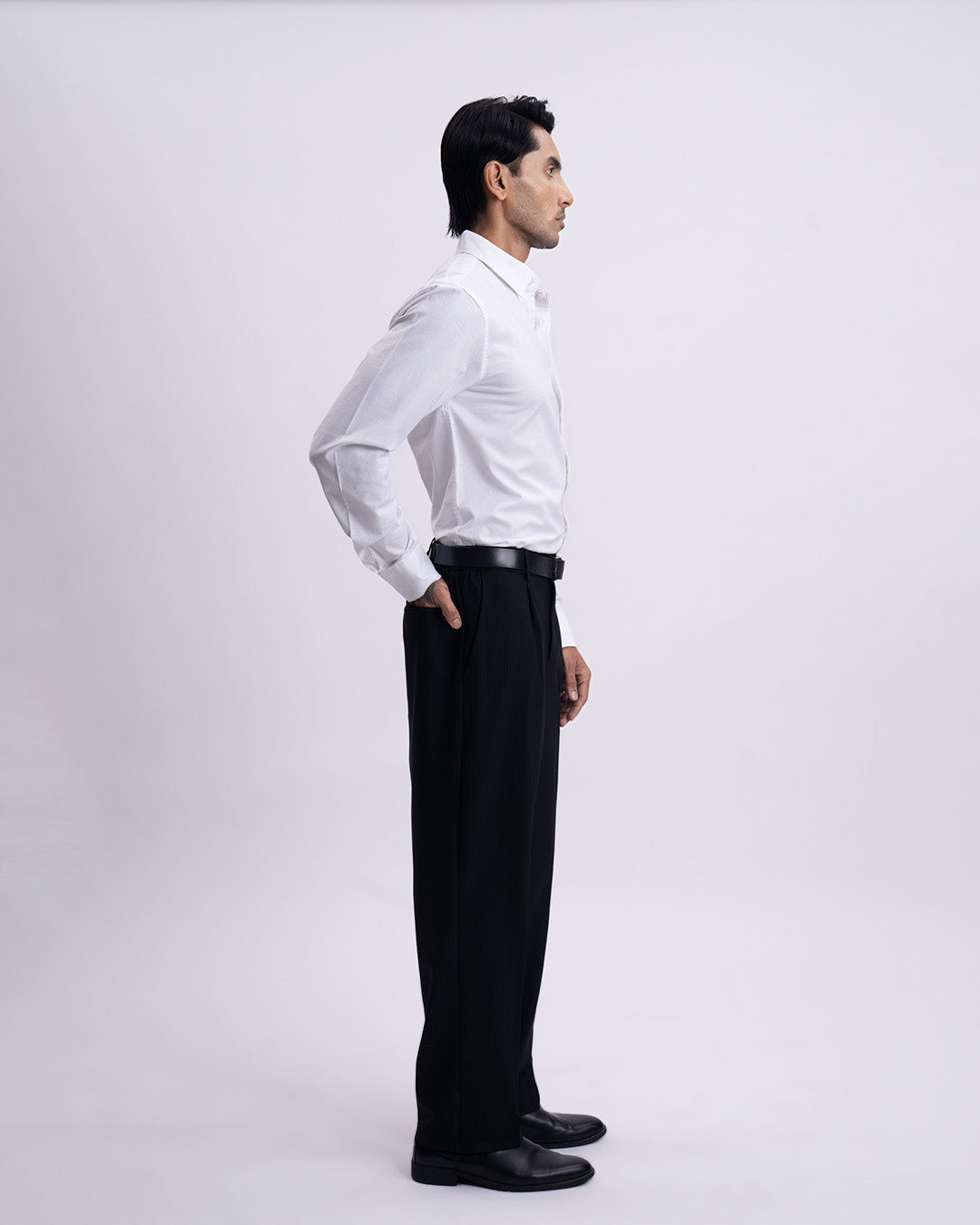 Oxford Cotton Tailored Shirt In White