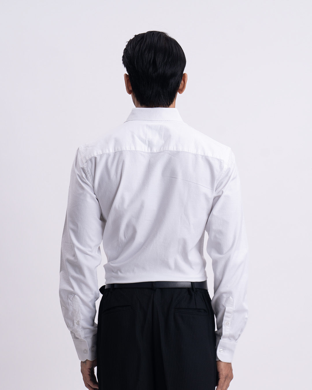 Oxford Cotton Tailored Shirt In White
