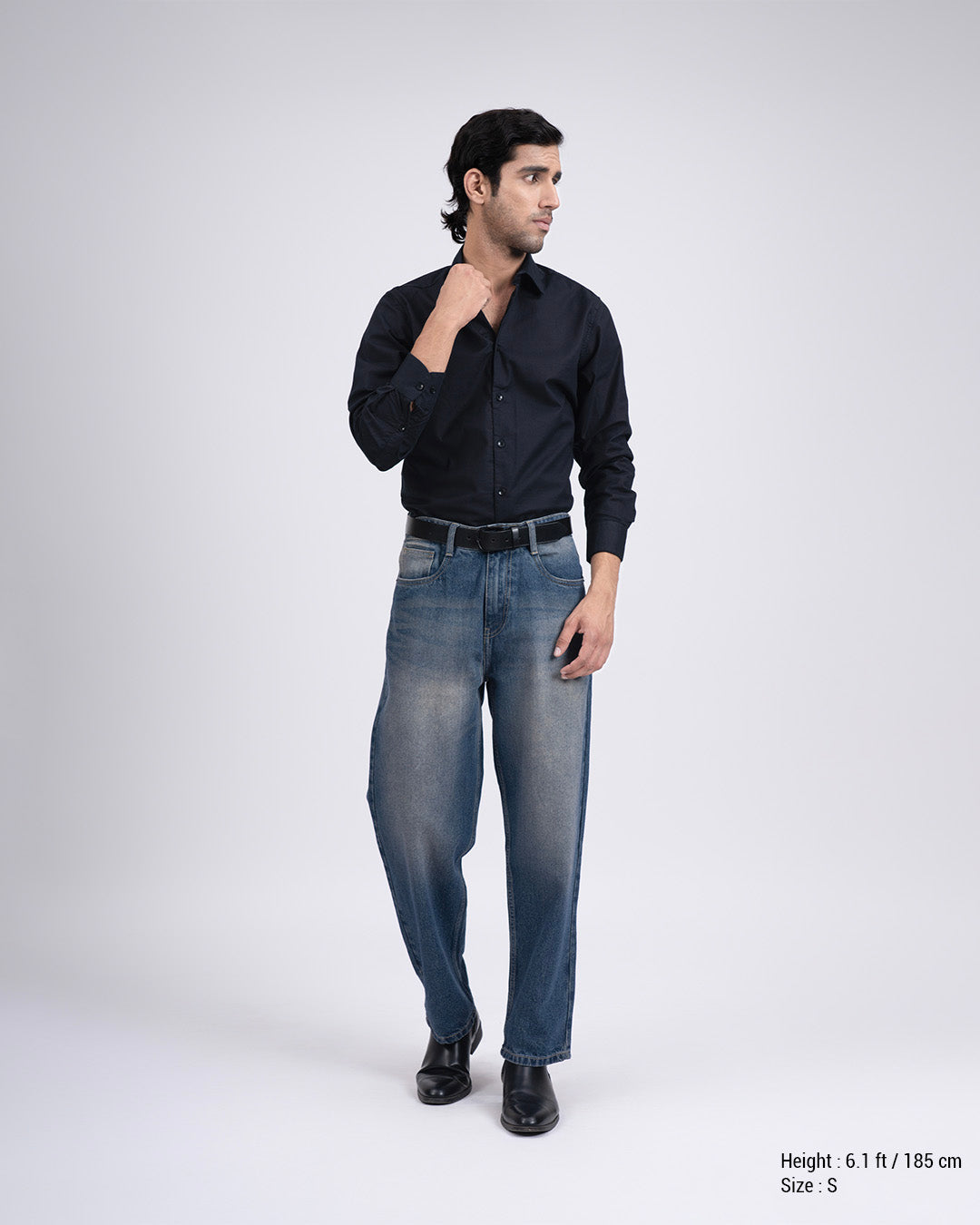 Premium Oxford Cotton Shirt In Black