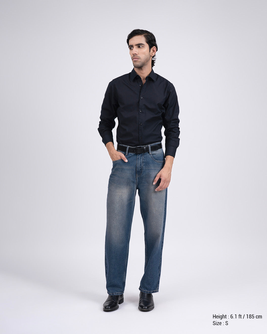 Premium Oxford Cotton Shirt In Black