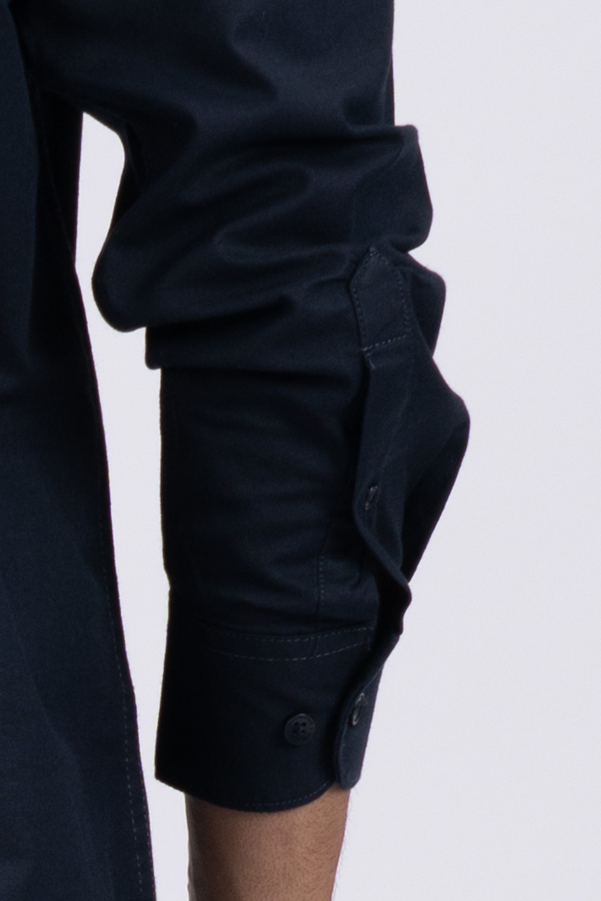 Premium Oxford Cotton Shirt In Navy