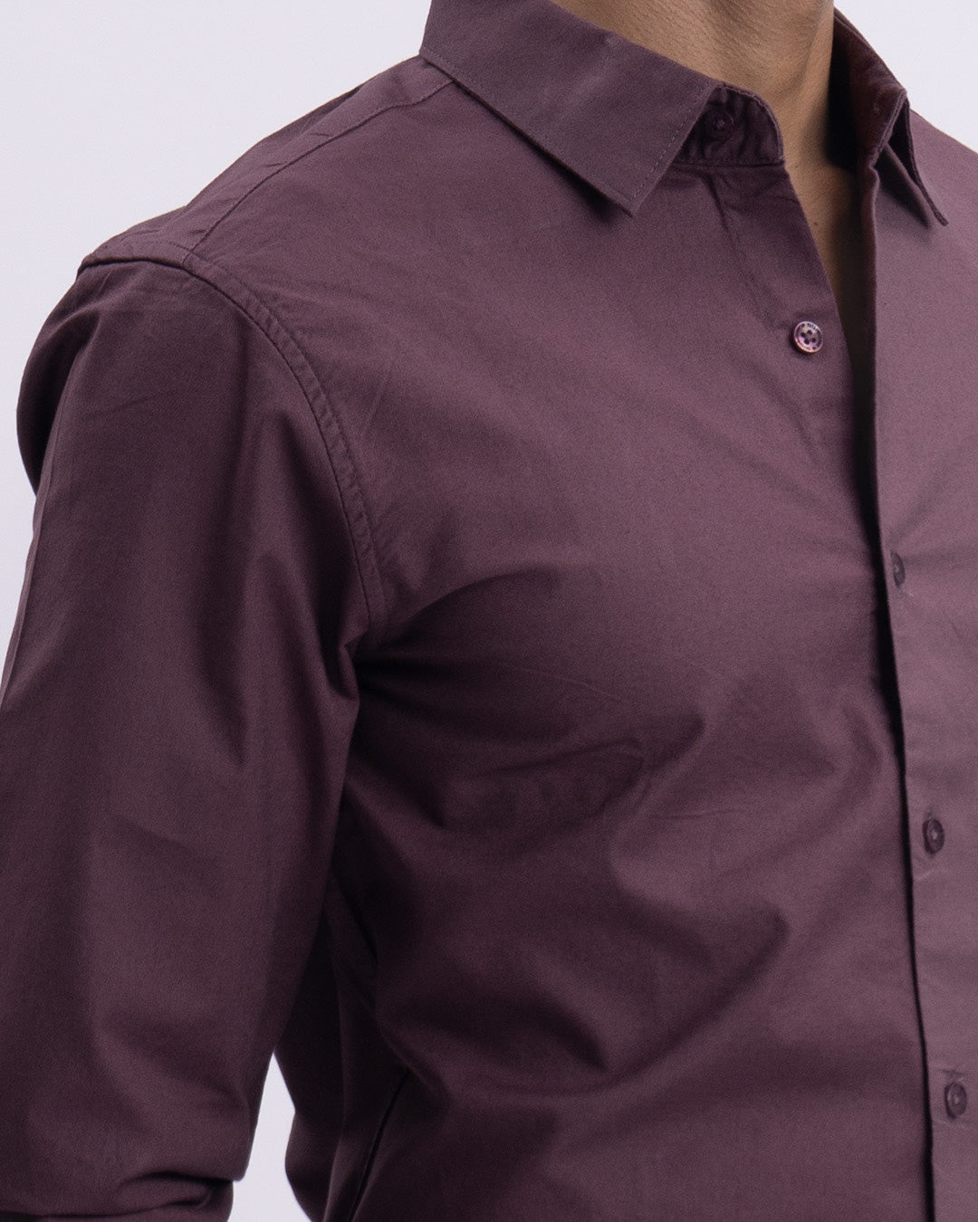 Oxford Cotton Tailored Shirt In Dark Peach