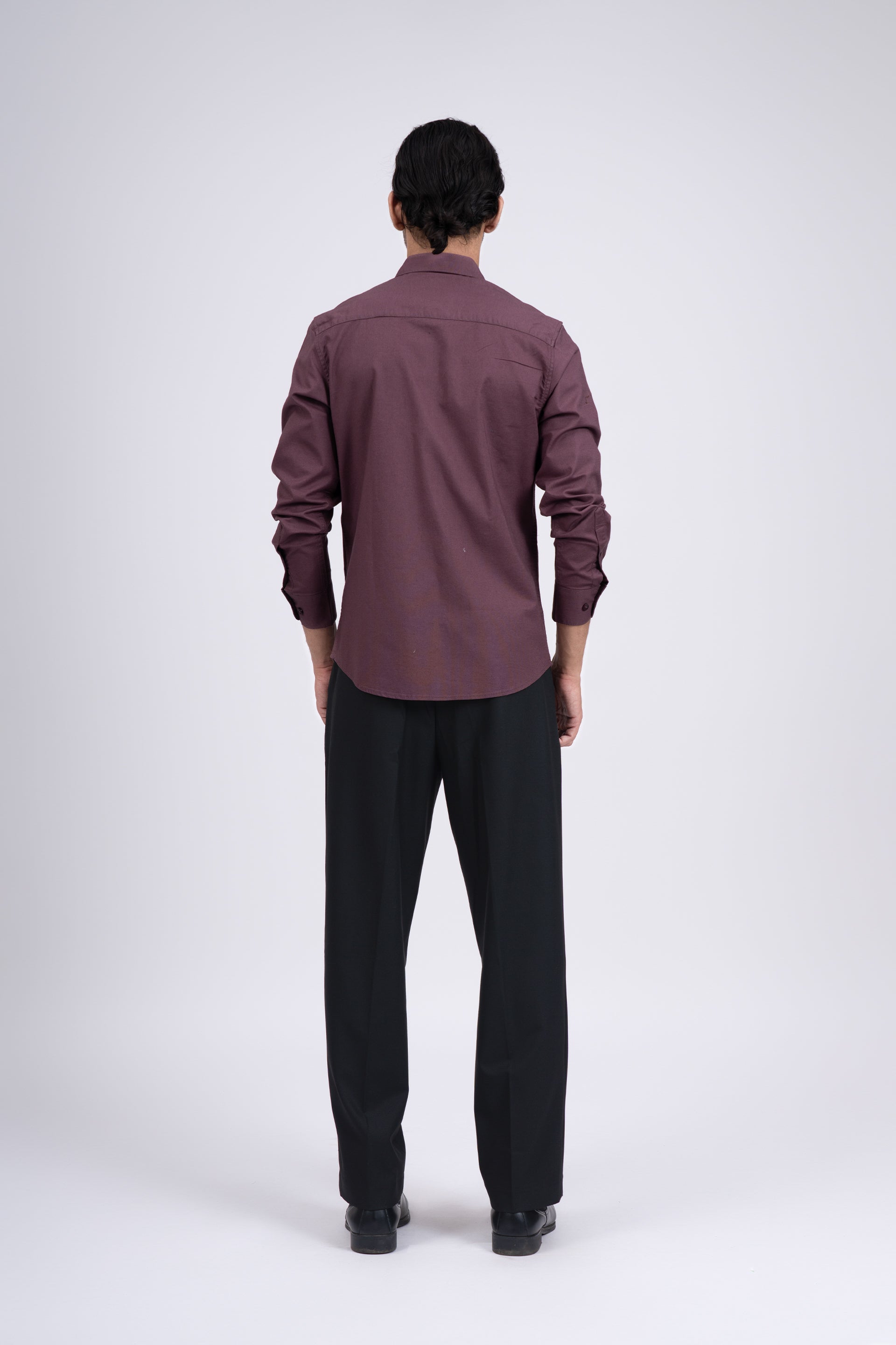 Premium Oxford Cotton Shirt In Dark Peach