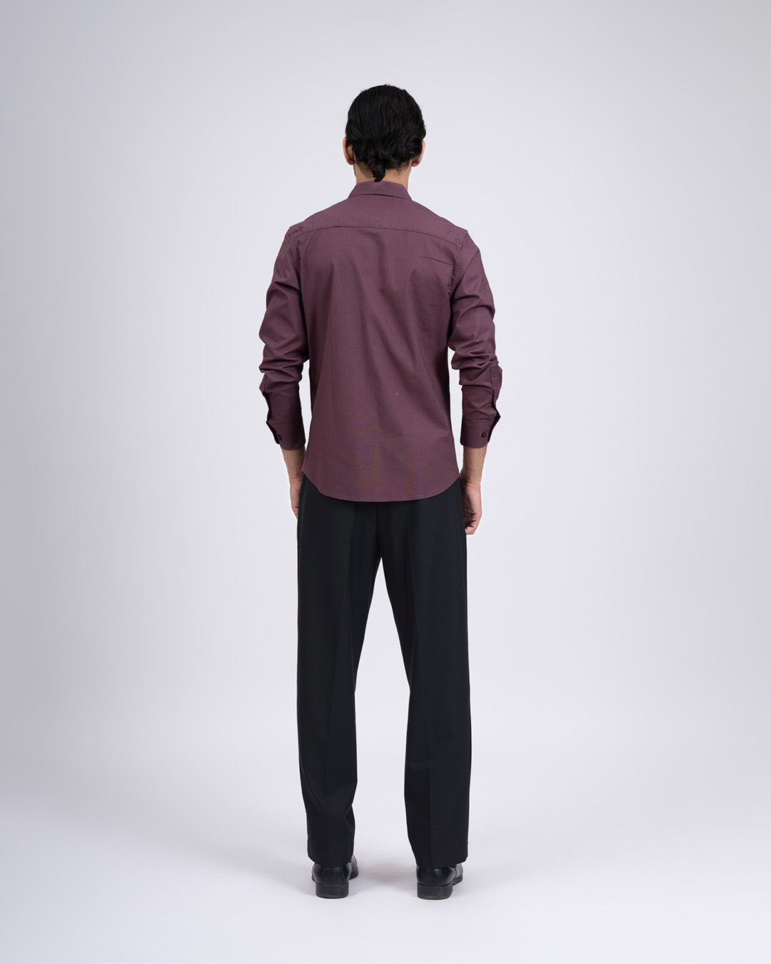 Premium Oxford Cotton Shirt In Dark Peach