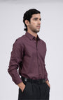 Premium Oxford Cotton Shirt In Dark Peach