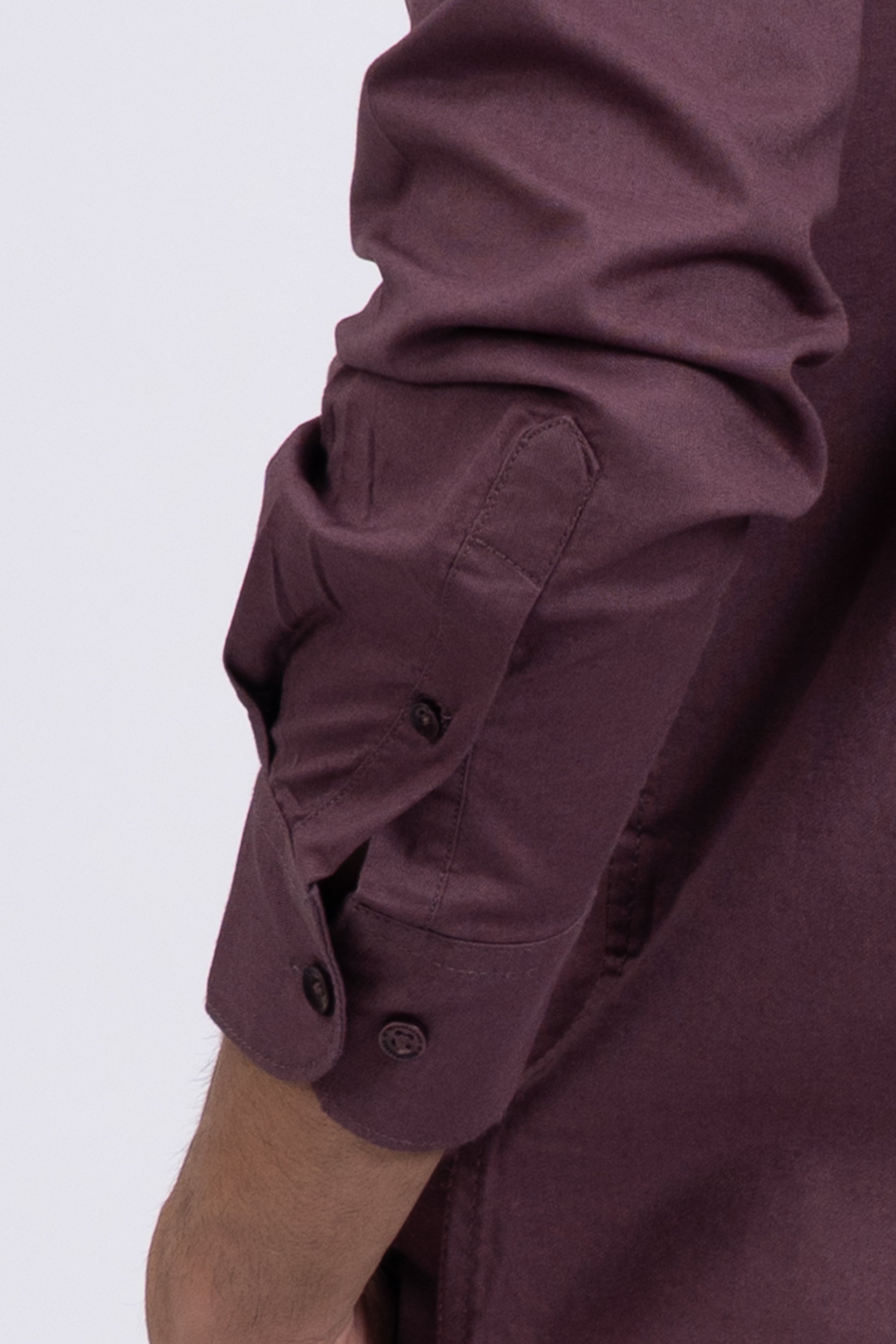 Premium Oxford Cotton Shirt In Dark Peach