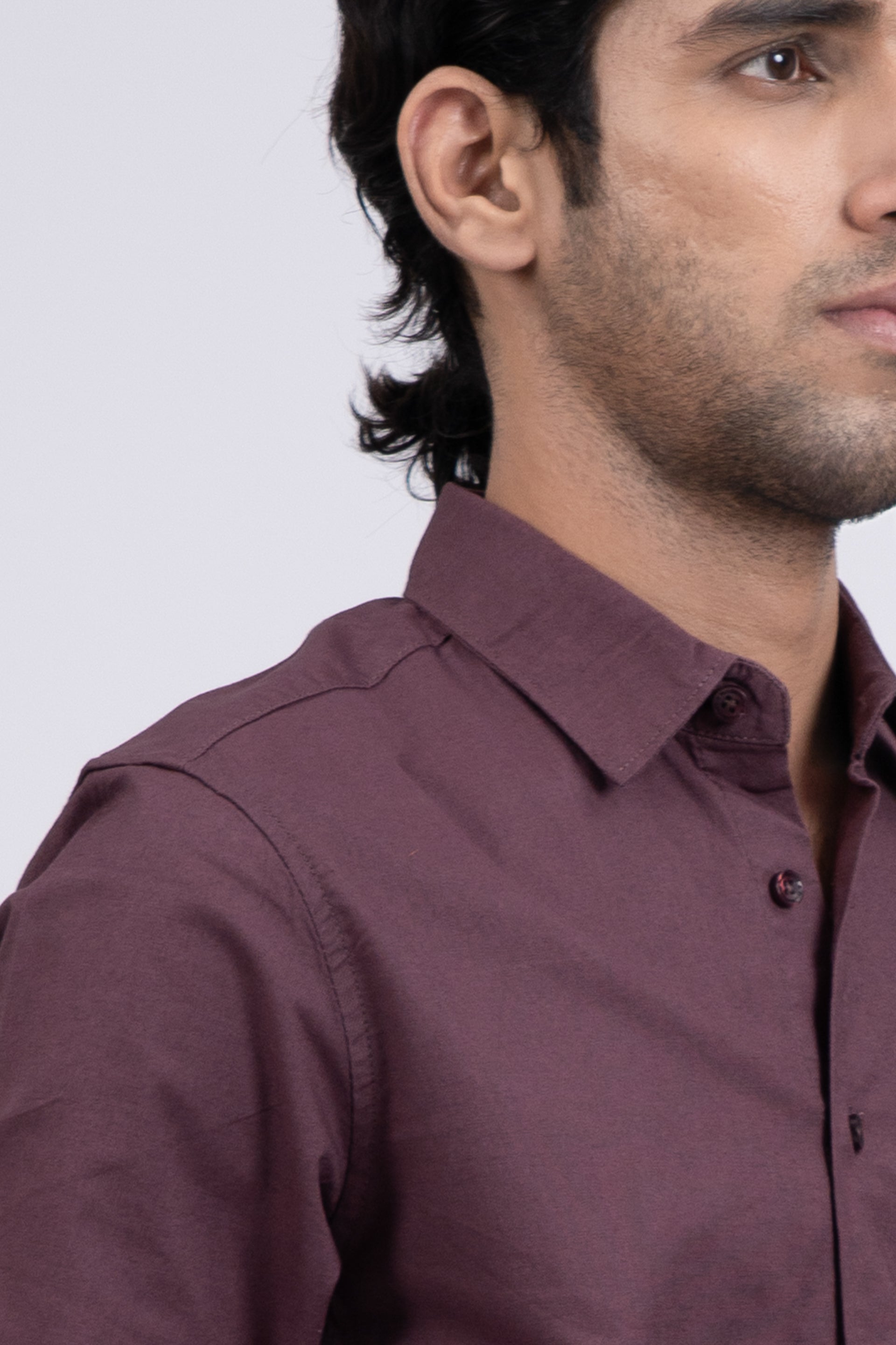 Premium Oxford Cotton Shirt In Dark Peach