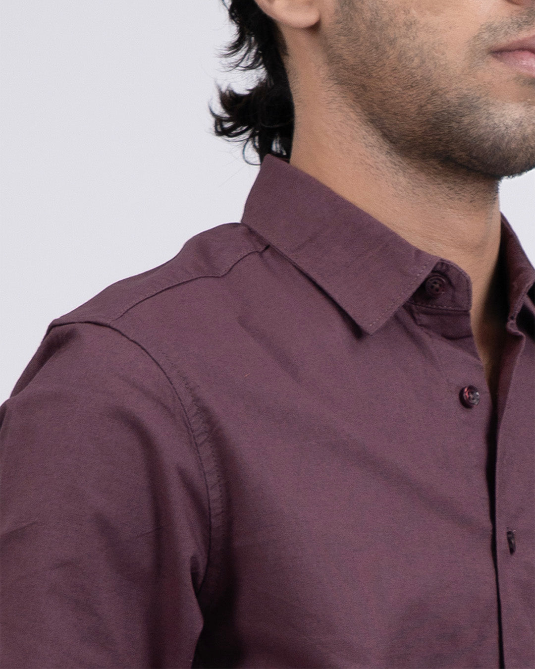 Premium Oxford Cotton Shirt In Dark Peach