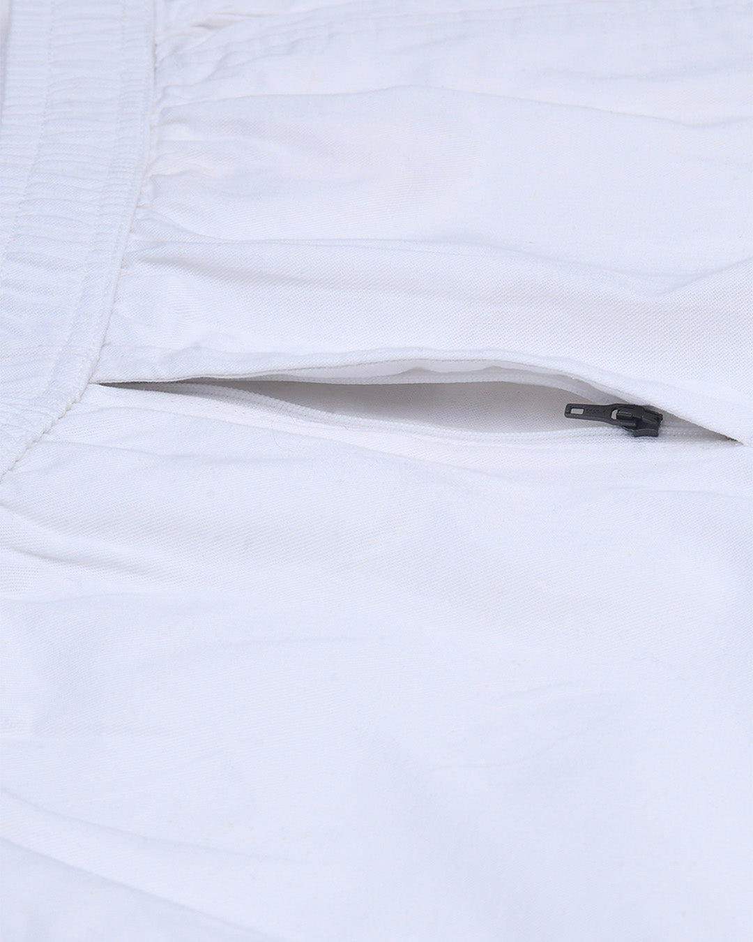 Linen Fused Tailored Pant In White