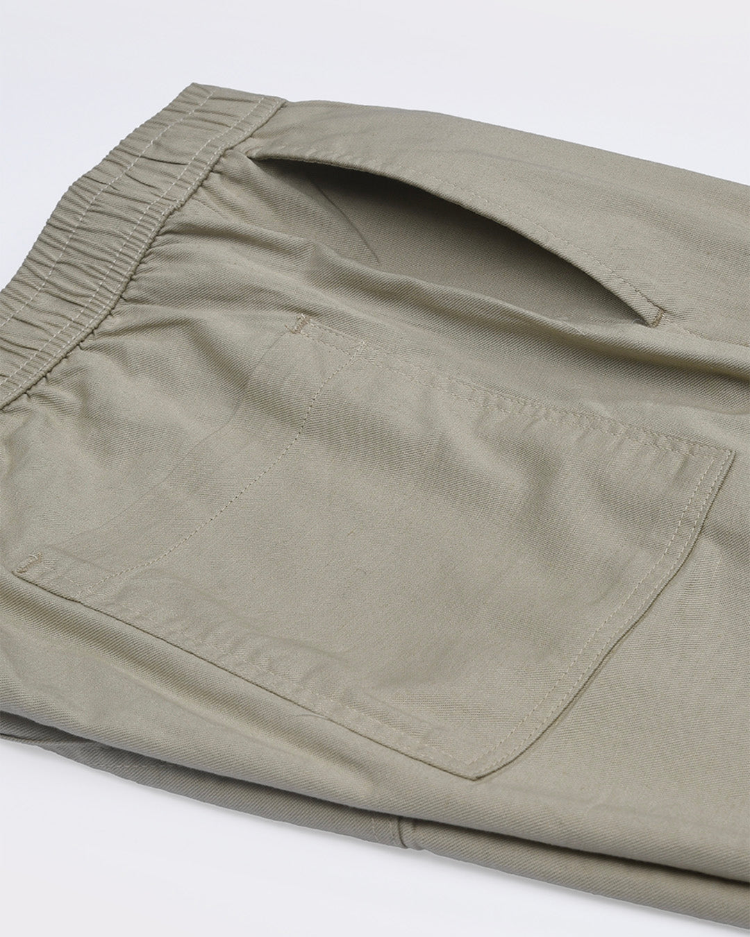 Linen Fused Tailored Pant In Beige