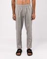 Linen Fused Tailored Pant In Grey