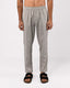 Linen Fused Tailored Pant In Grey