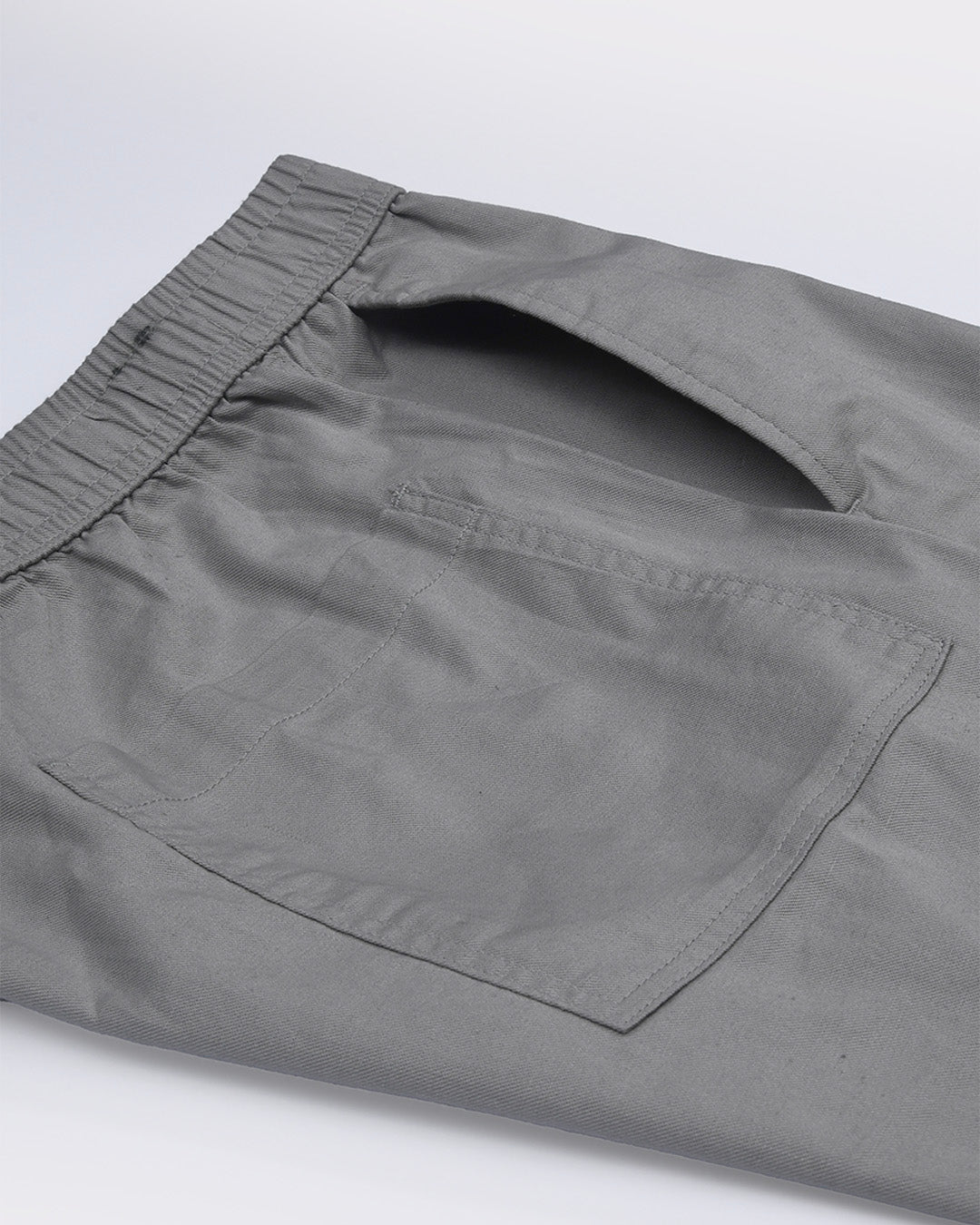 Linen Fused Tailored Pant In Grey