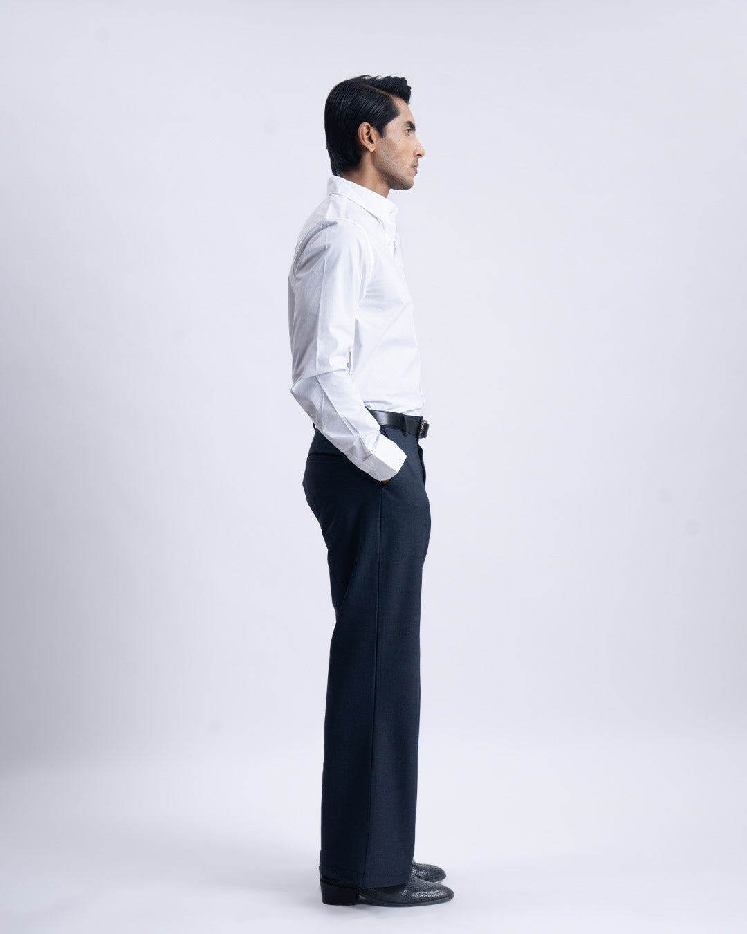 Featherlite Stretch Cotton Shirt In White