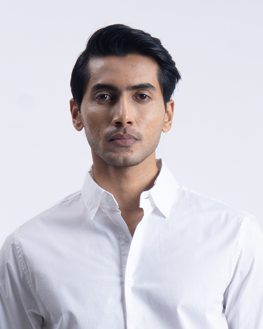 Featherlite Stretch Cotton Shirt In White