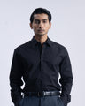 Featherlite Stretch Cotton Shirt In Black