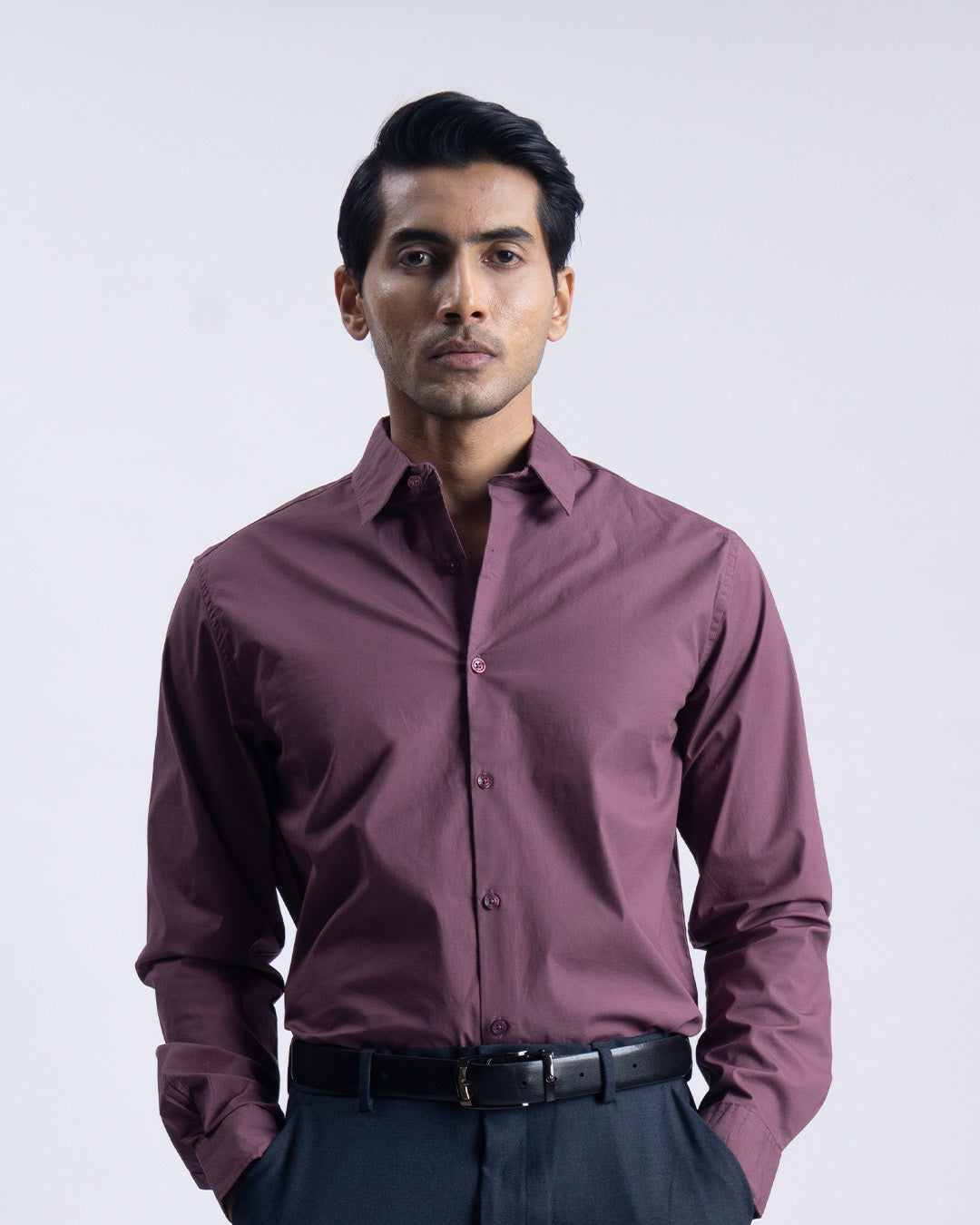 Featherlite Stretch Cotton Shirt In Peach