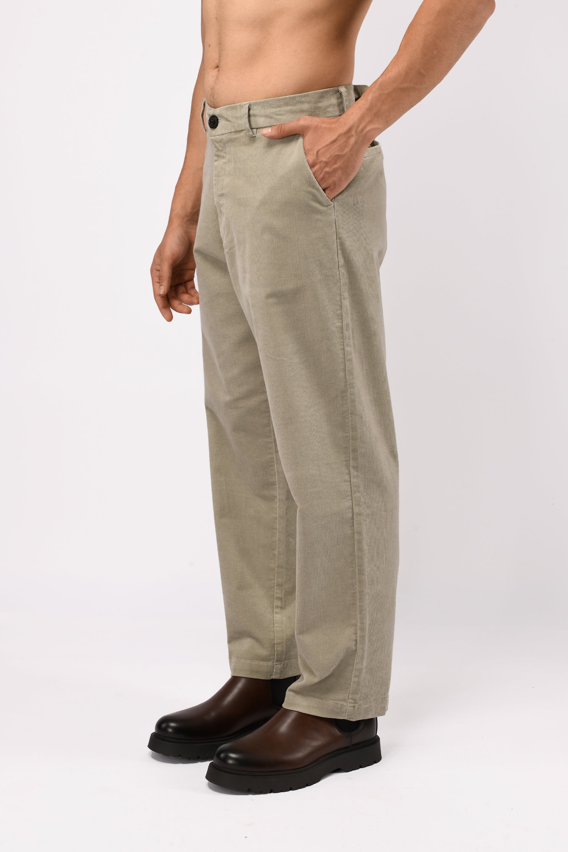 SOFT CORDUROY RELAXED PANTS