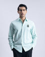 Linen Cotton Quiet Craft Shirt In Mint Green
