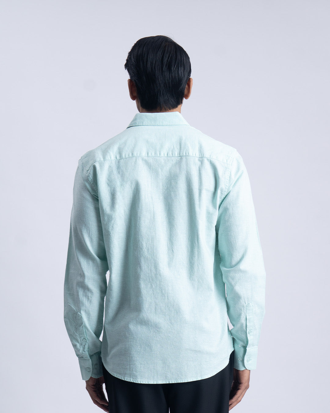 Linen Cotton Quiet Craft Shirt In Mint Green