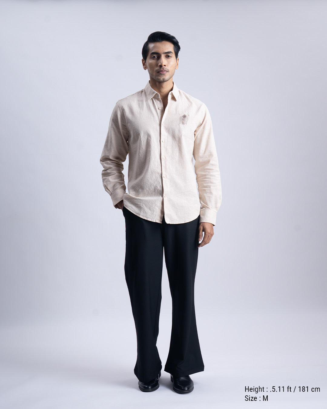 Linen Cotton Quiet Craft Shirt In Beige