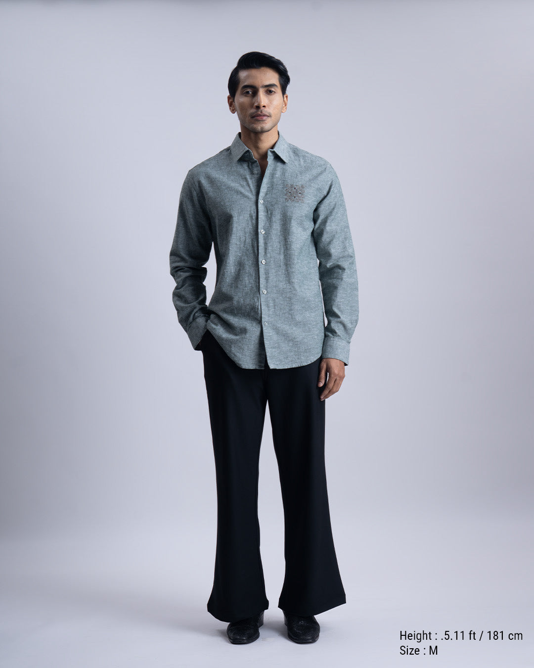 Linen Cotton Quiet Craft Shirt In Green