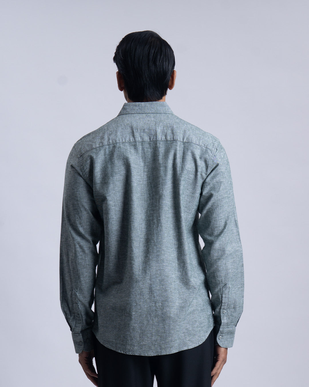 Linen Cotton Quiet Craft Shirt In Green