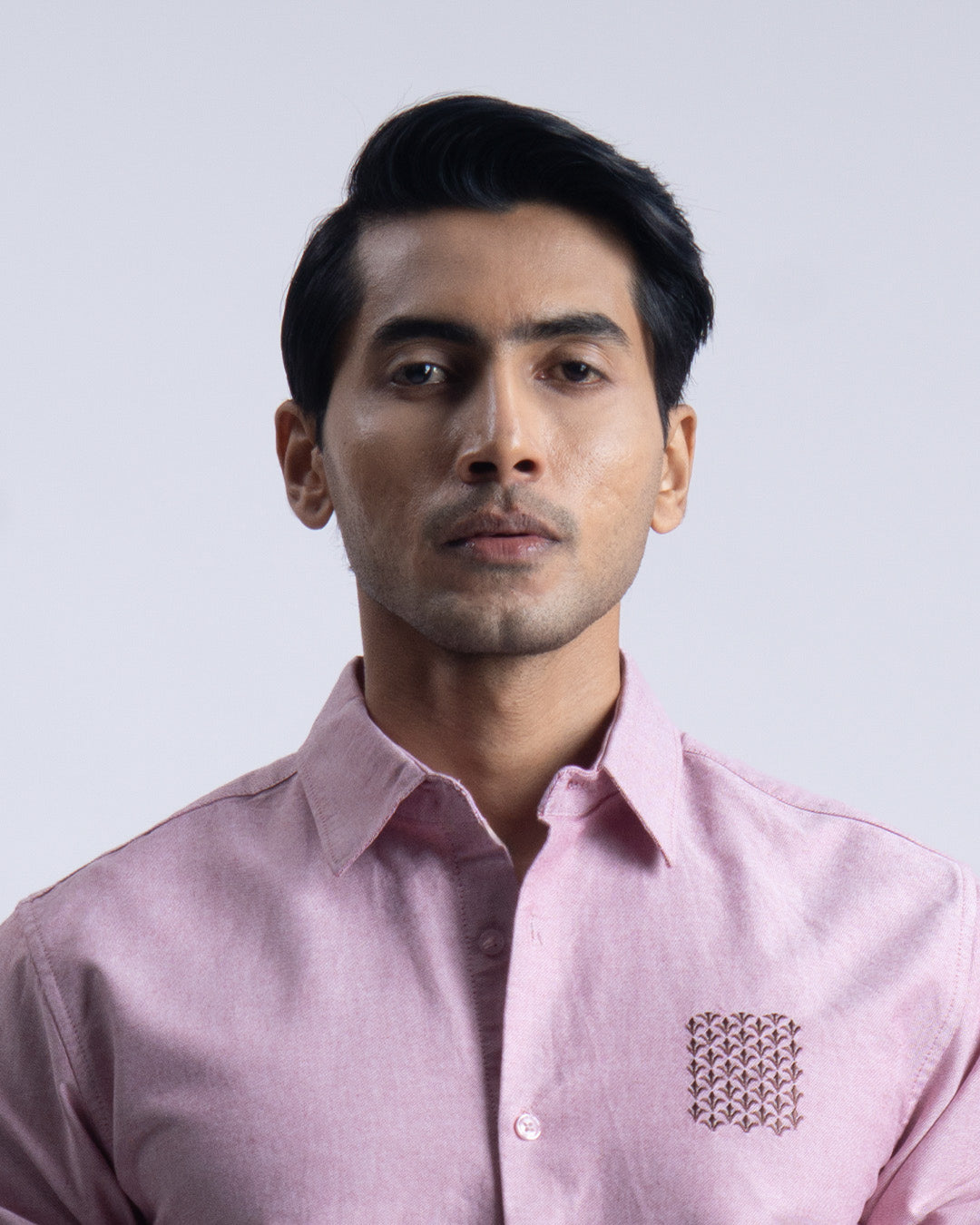 Cotton Oxford Thread Craft Shirt In Merlot