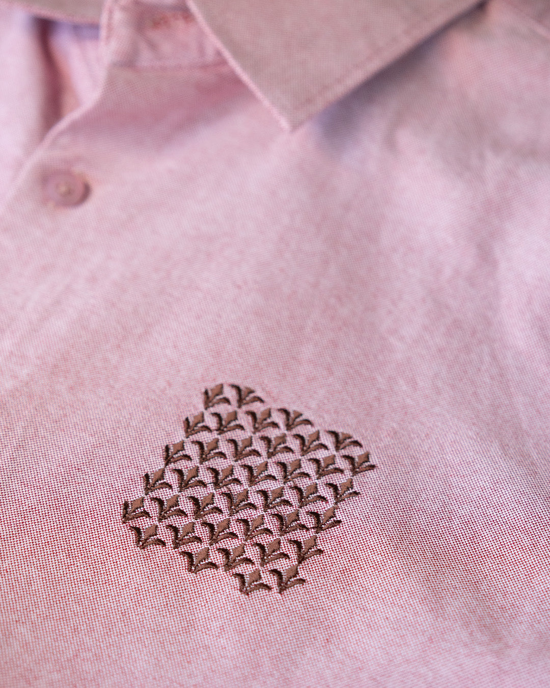 Cotton Oxford Thread Craft Shirt In Merlot