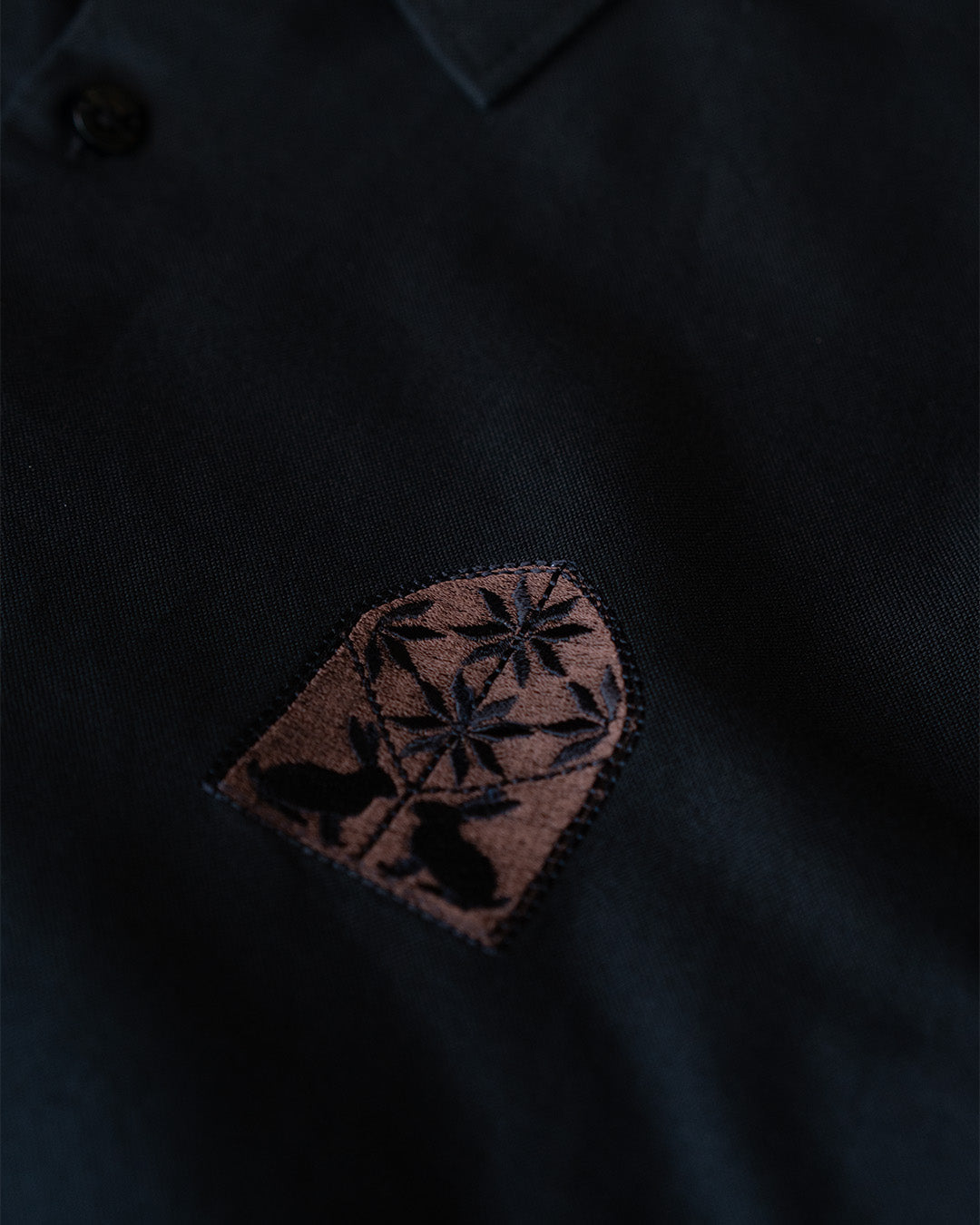 Cotton Oxford Thread Craft Shirt In Black