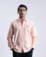 Cotton Oxford Thread Craft Shirt In Orange