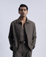 Easy Iron Light-Weight Jacket In FurBrown