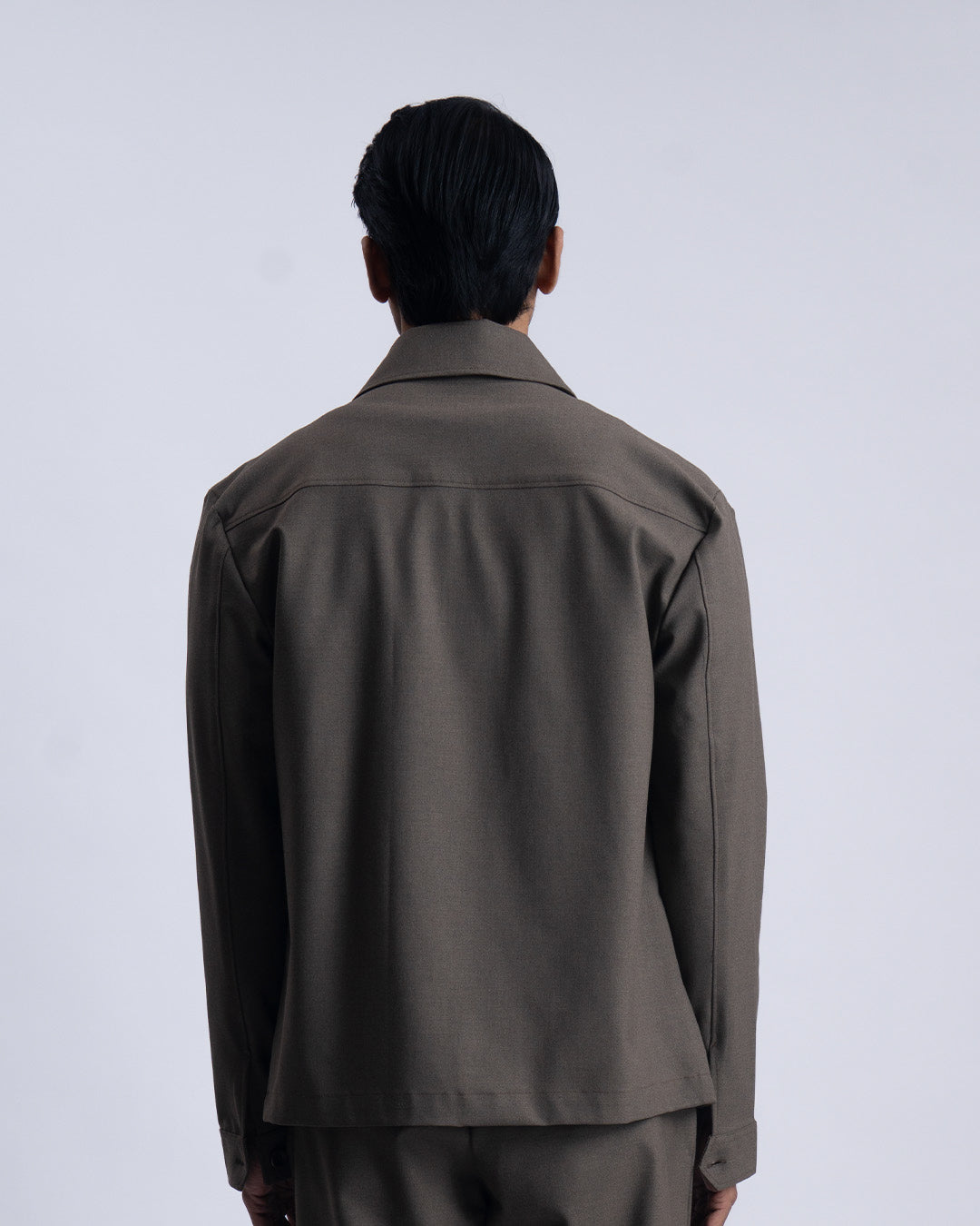Easy Iron Light-Weight Jacket In FurBrown