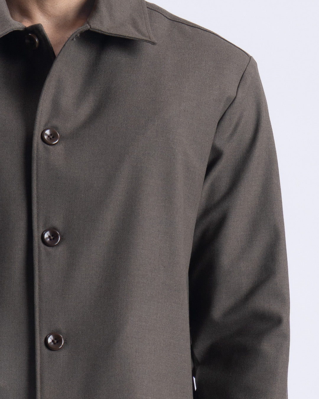 Easy Iron Light-Weight Jacket In FurBrown