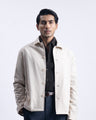 Easy Iron Light-Weight Jacket In Cream