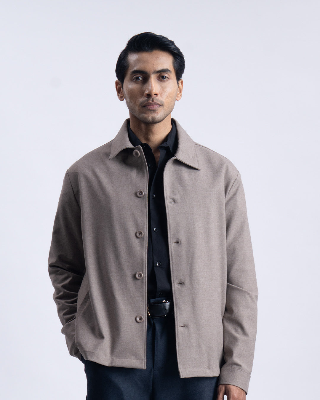 Easy Iron Light-Weight Jacket In Beige